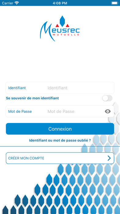 Emulate iPhone app Ma mutuelle Meusrec using MyAndroid