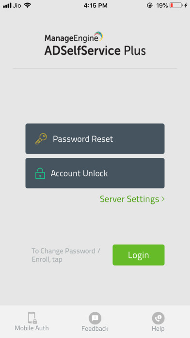 Emulate iPhone app ManageEngine ADSelfServicePlus using MyAndroid Emulate iPhone app ManageEngine ADSelfServicePlus using MyAndroid
