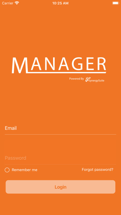 Emulate iPhone app Manager by SynergySuite using MyAndroid