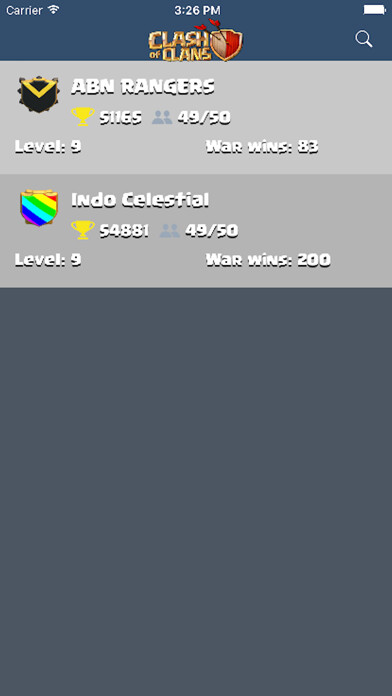 Emulate iPhone app Manage your Clan - Clash it using MyAndroid