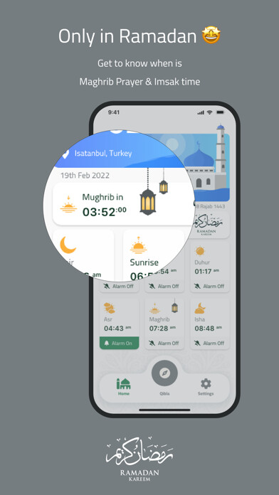 Emulate iPhone app Manarati - Prayer times no-ads using MyAndroid