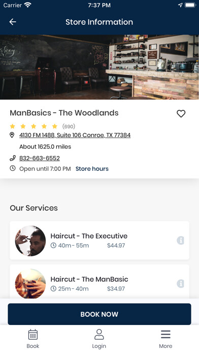 Emulate iPhone app ManBasics Speakeasy Barbershop using MyAndroid Emulate iPhone app ManBasics Speakeasy Barbershop using MyAndroid