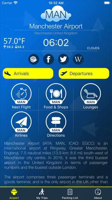 Emulate iPhone app Manchester Airport MAN + Radar using MyAndroid Emulate iPhone app Manchester Airport MAN + Radar using MyAndroid