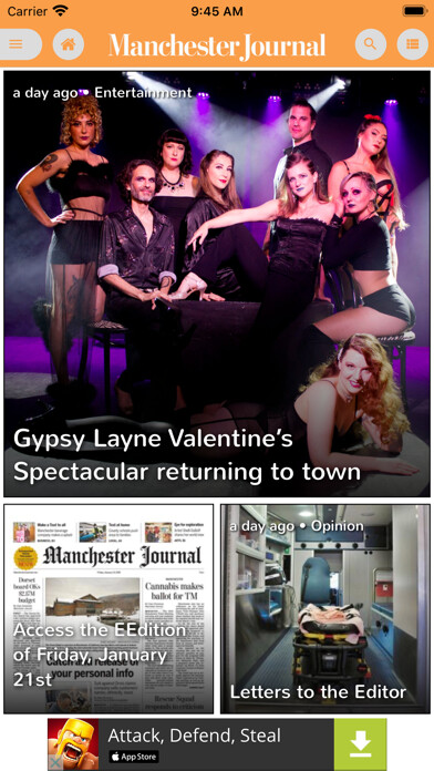 Emulate iPhone app Manchester Journal using MyAndroid Emulate iPhone app Manchester Journal using MyAndroid