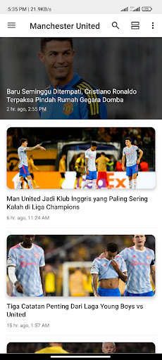 Run android online APK Manchester United Live - Aplikasi Fans Base from MyAndroid or emulate Manchester United Live - Aplikasi Fans Base using MyAndroid