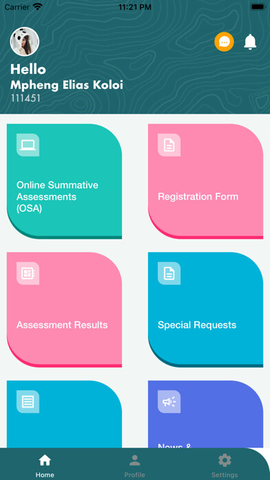 Emulate iPhone app MANCOSA Student Comms using MyAndroid