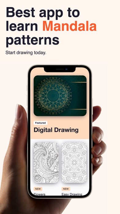 Emulate iPhone app Mandala Art: Design, Drawing using MyAndroid