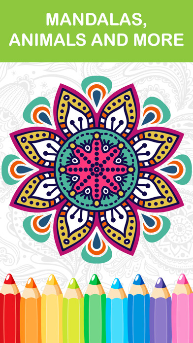 Emulate iPhone app mandala coloring book - adult colors therapy free stress relieving pages using MyAndroid Emulate iPhone app mandala coloring book - adult colors therapy free stress relieving pages using MyAndroid
