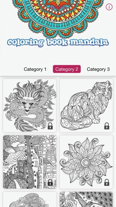 Emulate iPhone app mandala coloring book calm stress relief for adult using MyAndroid Emulate iPhone app mandala coloring book calm stress relief for adult using MyAndroid
