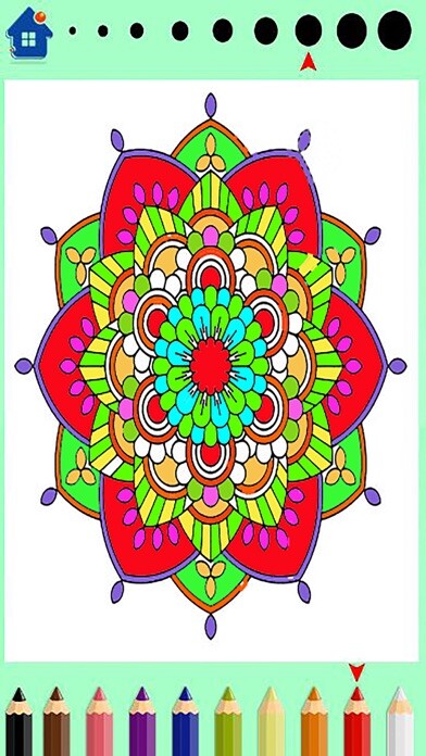 Emulate iPhone app Mandala coloring book - for adults using MyAndroid