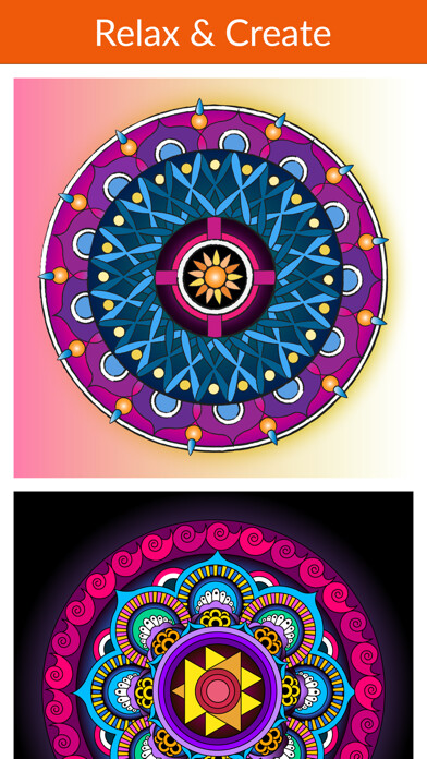 Emulate iPhone app Mandala Coloring - For Adults using MyAndroid Emulate iPhone app Mandala Coloring - For Adults using MyAndroid