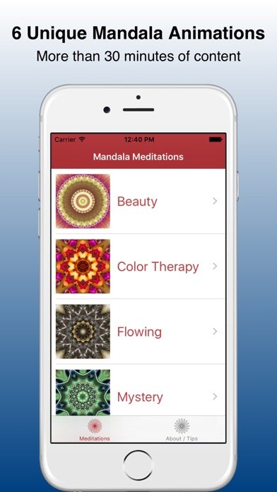 Emulate iPhone app Mandala Meditations using MyAndroid Emulate iPhone app Mandala Meditations using MyAndroid