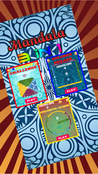 Emulate iPhone app Mandalas Color Circle On Gravity Switch Iq Test using MyAndroid