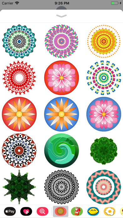 Emulate iPhone app Mandala Stickers using MyAndroid Emulate iPhone app Mandala Stickers using MyAndroid
