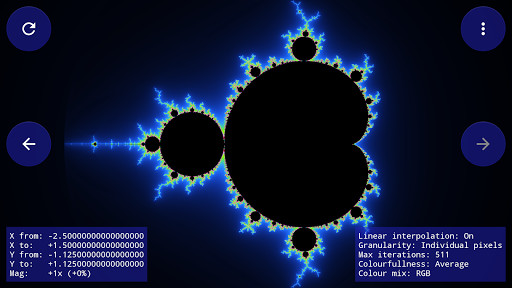 Run android online APK Mandelbrot Set Navigator from MyAndroid or emulate Mandelbrot Set Navigator using MyAndroid