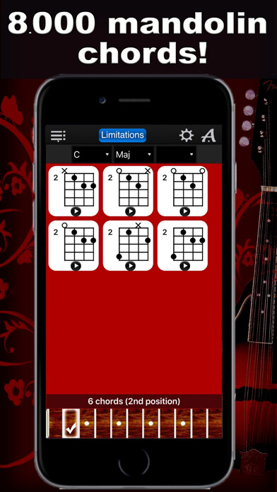 Emulate iPhone app Mandolin Chords Compass Lite using MyAndroid Emulate iPhone app Mandolin Chords Compass Lite using MyAndroid