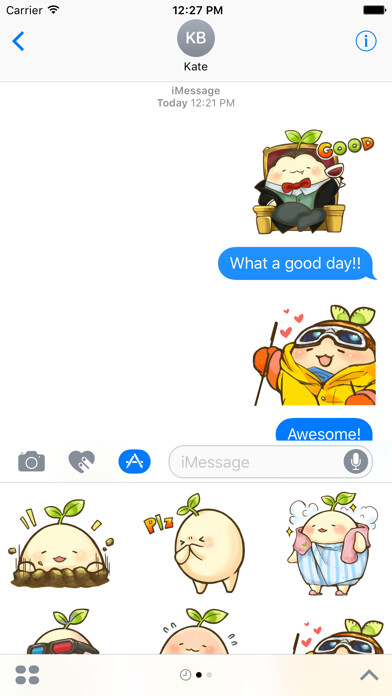 Emulate iPhone app Mandora Sticker Vol. 1 using MyAndroid Emulate iPhone app Mandora Sticker Vol. 1 using MyAndroid