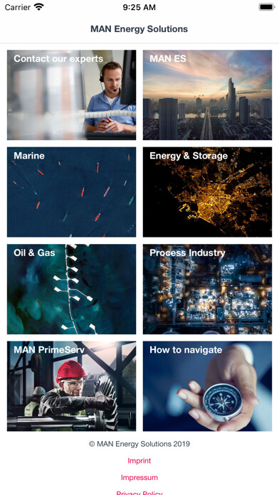 Emulate iPhone app MAN Energy Solutions Brochures using MyAndroid