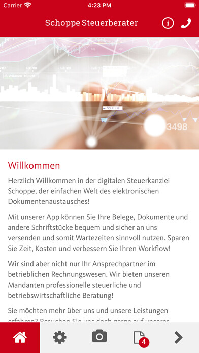 Emulate iPhone app Manfred Schoppe Steuerberatung using MyAndroid Emulate iPhone app Manfred Schoppe Steuerberatung using MyAndroid