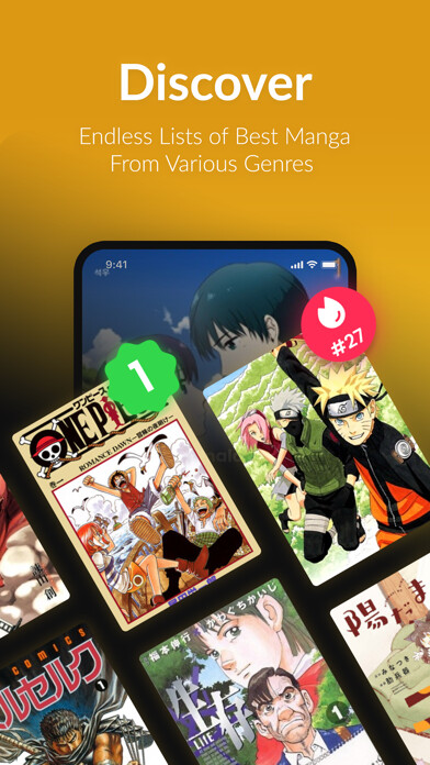 Emulate iPhone app MangaGo: Reading Tracker using MyAndroid