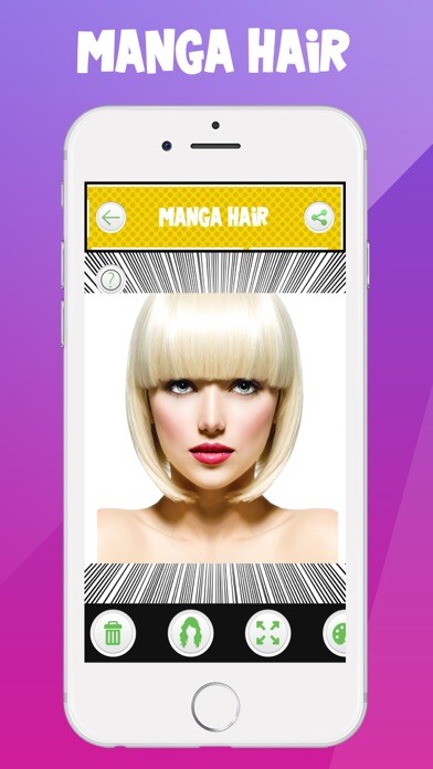 Emulate iPhone app Manga Hair using MyAndroid