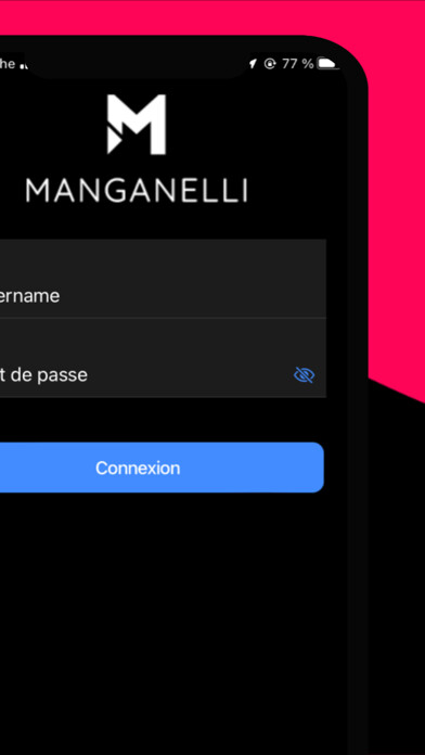 Emulate iPhone app MANGANELLI activation écran using MyAndroid