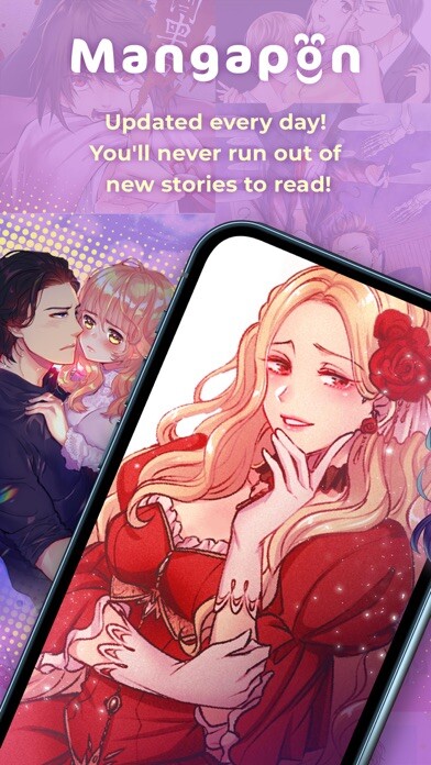 Emulate iPhone app Mangapon: Daily Comic App using MyAndroid