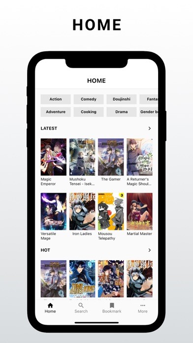 Emulate iPhone app Manga Reader - Daily Update using MyAndroid