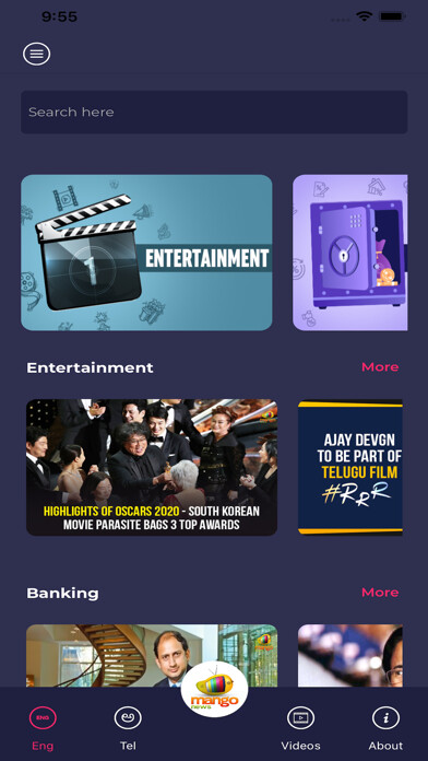 Emulate iPhone app Mango News using MyAndroid Emulate iPhone app Mango News using MyAndroid
