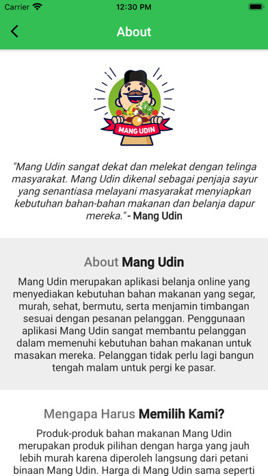 Emulate iPhone app MANG UDIN using MyAndroid