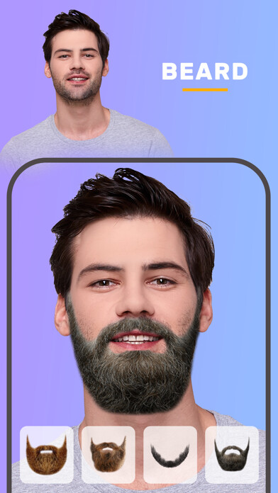 Emulate iPhone app Man Hair Mustache Beard Style using MyAndroid Emulate iPhone app Man Hair Mustache Beard Style using MyAndroid