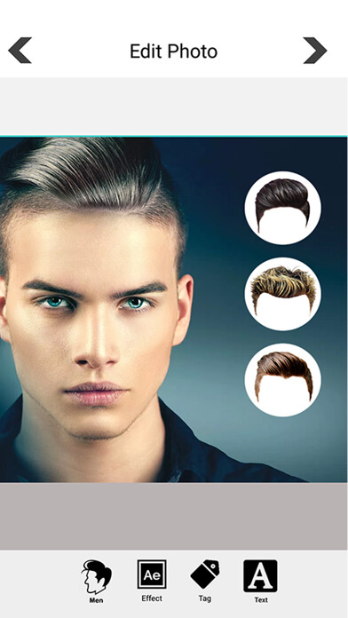 Emulate iPhone app Man Hairstyle changer : Beard using MyAndroid