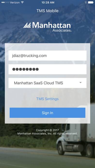 Emulate iPhone app Manhattan TMS Mobile using MyAndroid
