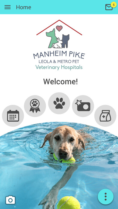 Emulate iPhone app Manheim Pike Veterinary Hosp using MyAndroid