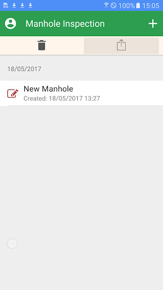 Emulate iPhone app Manhole Inspection using MyAndroid
