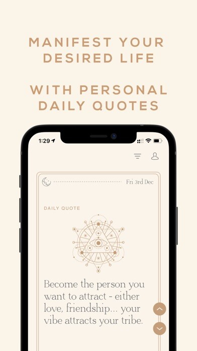 Emulate iPhone app Manifesting - Daily Quotes using MyAndroid Emulate iPhone app Manifesting - Daily Quotes using MyAndroid
