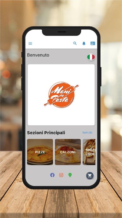 Emulate iPhone app Mani in pasta pizzeria using MyAndroid Emulate iPhone app Mani in pasta pizzeria using MyAndroid