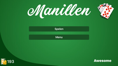 Emulate iPhone app Manillen - The Game using MyAndroid