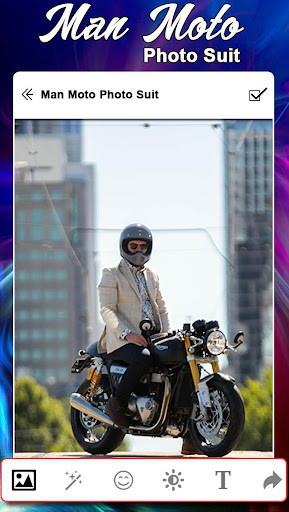Run android online APK Man Moto Photo Suit from MyAndroid or emulate Man Moto Photo Suit using MyAndroid