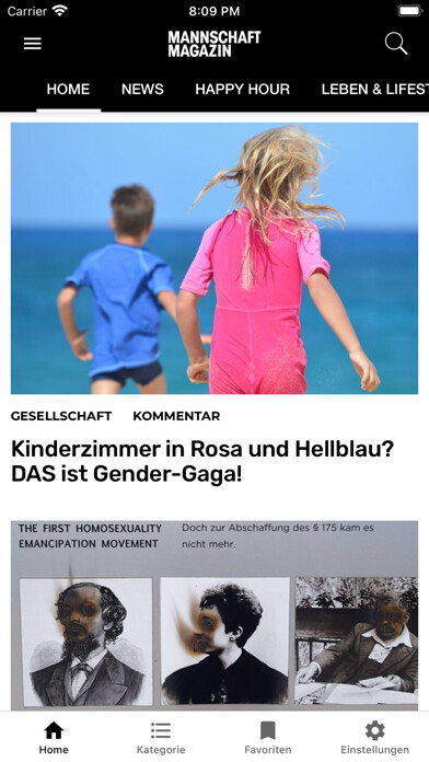 Emulate iPhone app Mannschaft LGBTIQ-News using MyAndroid Emulate iPhone app Mannschaft LGBTIQ-News using MyAndroid