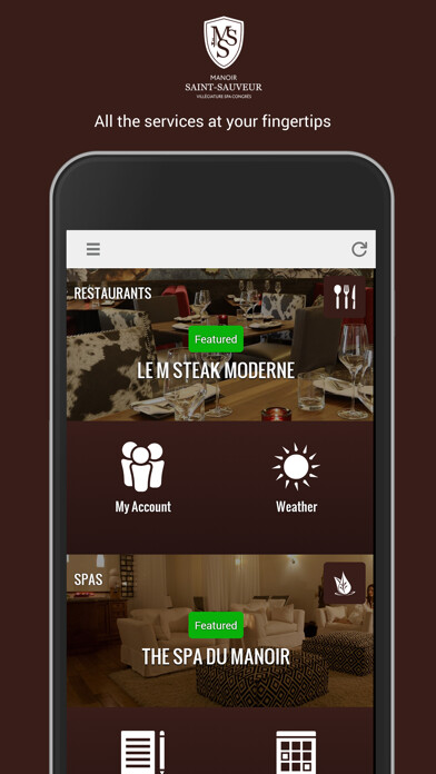 Emulate iPhone app Manoir Saint-Sauveur Mosino using MyAndroid