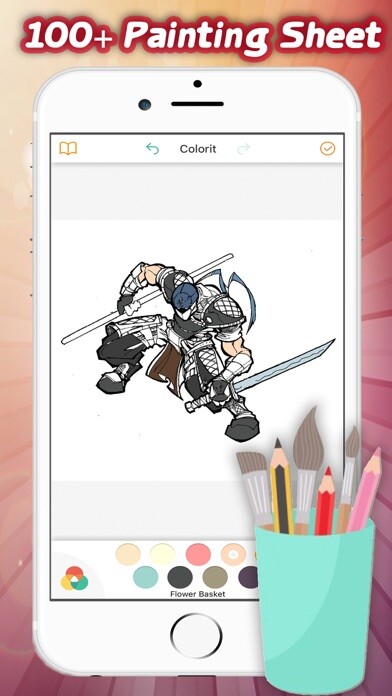 Emulate iPhone app Man SuperHero Coloring Book For Kid using MyAndroid Emulate iPhone app Man SuperHero Coloring Book For Kid using MyAndroid