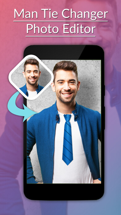 Emulate iPhone app Man Tie Changer Photo Editor - Tie Changer Sticker using MyAndroid