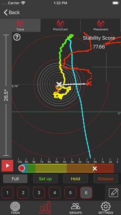 Emulate iPhone app MantisX - Archery using MyAndroid