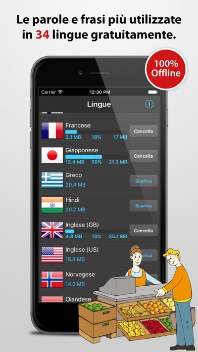 Emulate iPhone app Manuale di conversazione illustrato - più di 30 lingue using MyAndroid