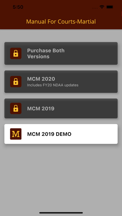 Emulate iPhone app Manual for Courts-Martial using MyAndroid Emulate iPhone app Manual for Courts-Martial using MyAndroid