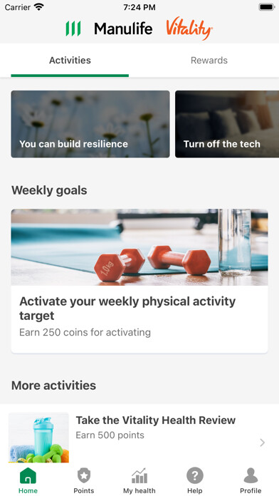 Emulate iPhone app Manulife Vitality Grp Benefits using MyAndroid Emulate iPhone app Manulife Vitality Grp Benefits using MyAndroid