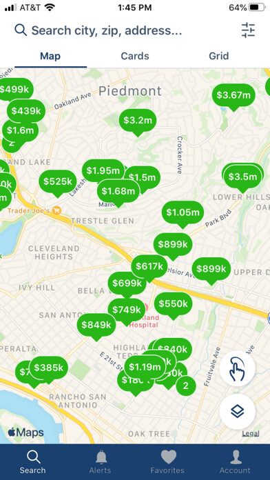 Emulate iPhone app Manu Real Estate using MyAndroid