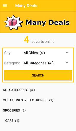 Run android online APK Many Deals from MyAndroid or emulate Many Deals using MyAndroid