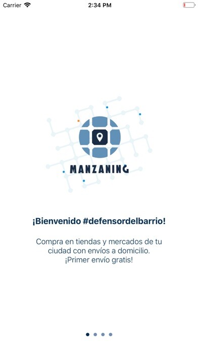Emulate iPhone app Manzaning, compras a domicilio using MyAndroid